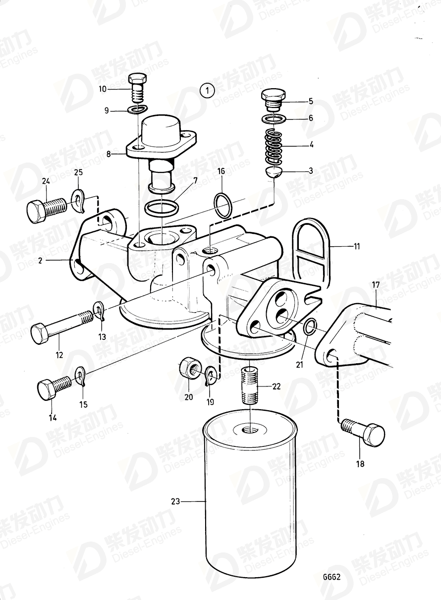 volvo penta Oil pipe 846992 Drawing volvo penta Oil pipe 846992 Drawing
